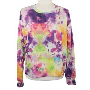 Circle X Tie Dye Long Sleeve Shirt Lightweight Sweatshirt